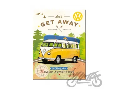 MAGNET VW BULLI LET GET AWAY 14330