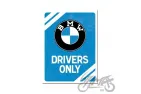MAGNETAS BMW DRIVERS ONLY BLUE 14369