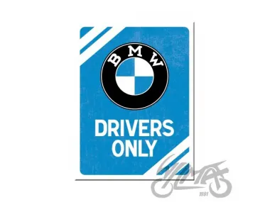 MAGNETAS BMW DRIVERS ONLY BLUE 14369