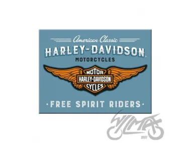 MAGNETAS HARLEY-DAVIDSON LOGOTIPAS MĖLYNAS 14375