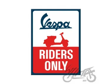 MAGNET VESPA RIDERS ONLY 14380