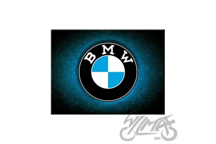 MAGNETAS BMW LOGOTIPAS MĖLYNAS BLIZGESYS 14385