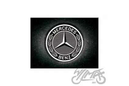 MAGNETAS MERCEDES-BENZ LOGOTIPAS JUODAS 14390