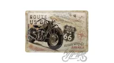 METALINĖ LENTELĖ 20x30 ROUTE 66 22279