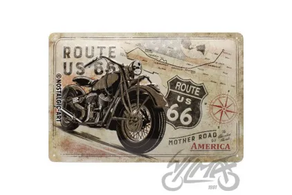 METALINĖ LENTELĖ 20x30 ROUTE 66 22279