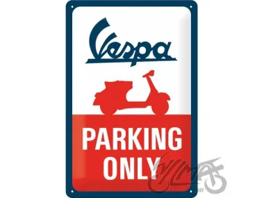 METALINĖ LENTELĖ 20x30 VESPA PARKING ONLY 22282
