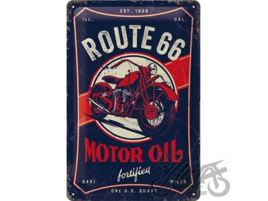 METALINĖ LENTELĖ 20x30 ROUTE 66 MOTOR OIL 22315