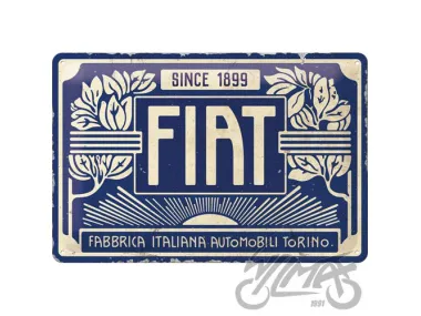 TIN SIGN 20x30 FIAT SINCE 1899 22321