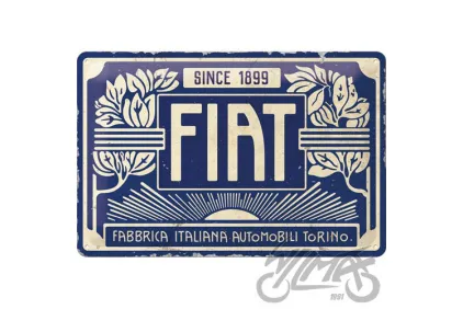 TIN SIGN 20x30 FIAT SINCE 1899 22321