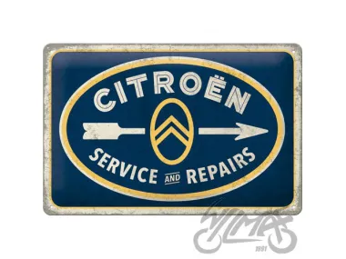 TIN SIGN 20x30 CITROEN SEWRVICE 22328