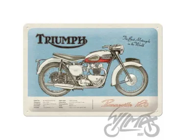 TIN SIGN 20x30 TRIUMPH BONNEVILLE 22332