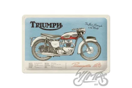TIN SIGN 20x30 TRIUMPH BONNEVILLE 22332