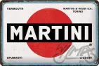 METALINĖ LENTELĖ 20x30 MARTINI LOGO WHITE 22346
