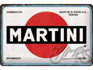 METALINĖ LENTELĖ 20x30 MARTINI LOGO WHITE 22346