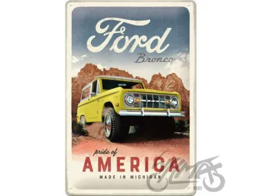 TIN SIGN 20x30 FORD BRONCO AMERICA 22367