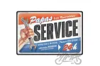 TIN SIGN 20x30 PAPAS SERVICE 22402