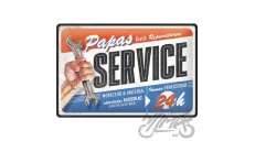 TIN SIGN 20x30 PAPAS SERVICE 22402