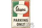 METALINĖ LENTELĖ 20x30 VESPA PARKING ONLY 22421