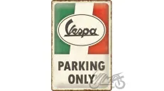METALINĖ LENTELĖ 20x30 VESPA PARKING ONLY 22421