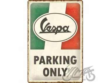 METALINĖ LENTELĖ 20x30 VESPA PARKING ONLY 22421