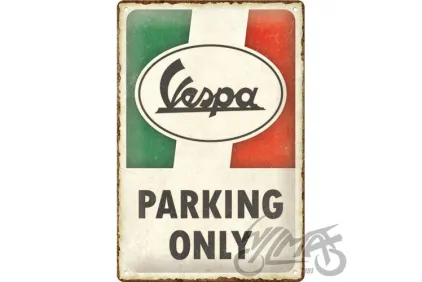 METALINĖ LENTELĖ 20x30 VESPA PARKING ONLY 22421