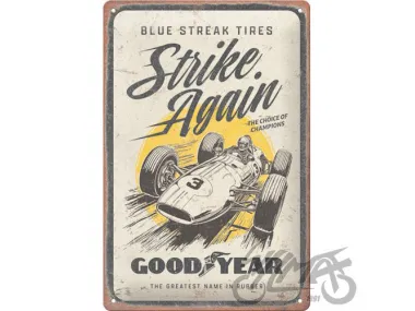 METALINĖ LENTELĖ 20x30 GOODYEAR BLUE STRIKES 22427