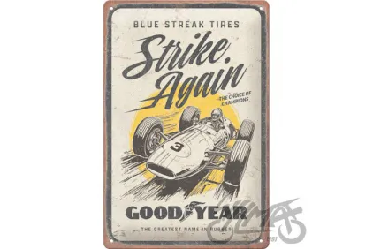 METALINĖ LENTELĖ 20x30 GOODYEAR BLUE STRIKES 22427