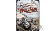 TIN SIGN 30x40 ROUTE 66 FREEDOM 23284