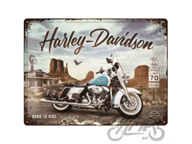 TIN SIGN 30x40 30x40 HARLEY-DAVIDSON ROUTE 23291