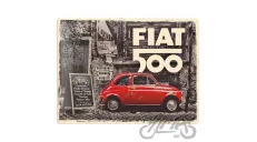 METALINĖ LENTELĖ 30x40 FIAT 500 RED CAR 23295