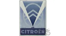 TIN SIGN 30x40 CITROEN 2CV LOGO BLUE 23308