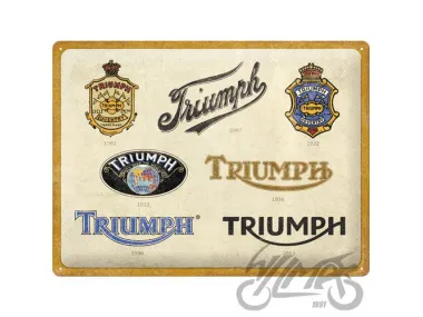METALINĖ LENTELĖ 30x40 TRIUMPH LOGO EVOLUTION 23314