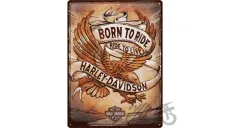 TIN SIGN 30x40 HARLEY DAVIDSON BORN 23317