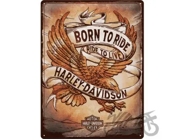 TIN SIGN 30x40 HARLEY DAVIDSON BORN 23317