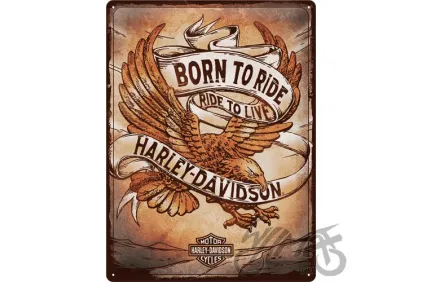 TIN SIGN 30x40 HARLEY DAVIDSON BORN 23317