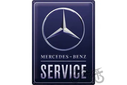 METALINĖ LENTELĖ 30x40 MERCEDES BENZ BLUE 23318