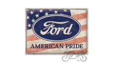TIN SIGN 30x40 FORD AMERICAN FLAG 23319