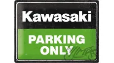 METALINĖ LENTELĖ 30x40 KAWASAKI PARKING ONLY 23331