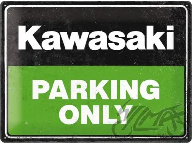 METALINĖ LENTELĖ 30x40 KAWASAKI PARKING ONLY 23331