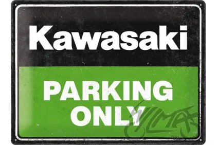 METALINĖ LENTELĖ 30x40 KAWASAKI PARKING ONLY 23331
