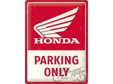 TIN SIGN 30x40 HONDA MC PARKING ONLY 23335