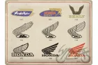 METALINĖ LENTELĖ 30x40 HONDA MC LOGO EVOLUTION 23336