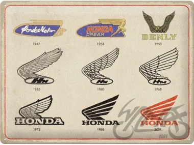 METALINĖ LENTELĖ 30x40 HONDA MC LOGO EVOLUTION 23336