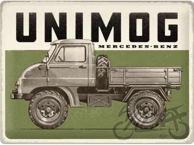 METALINĖ LENTELĖ 30x40 MERCEDES UNIMOG VINTA 23338