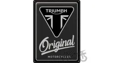 TIN SIGN 30x40 TRIUMPH ORIGINAL MOTO 23348