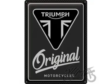TIN SIGN 30x40 TRIUMPH ORIGINAL MOTO 23348