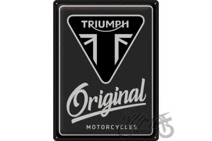 METALINĖ LENTELĖ 30x40 TRIUMPH ORIGINAL MOTO 23348
