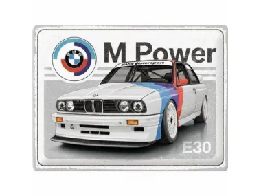 METALINĖ LENTELĖ 30x40 BMW M-POWER E30 SPORT 23352
