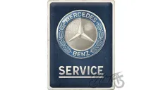TIN SIGN 30x40 MERCEDES- BENZ EMBLEM 23357