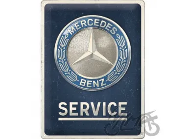 TIN SIGN 30x40 MERCEDES- BENZ EMBLEM 23357